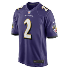 NFL Nate Wiggins Baltimore Ravens Player Game Jersey - Purple