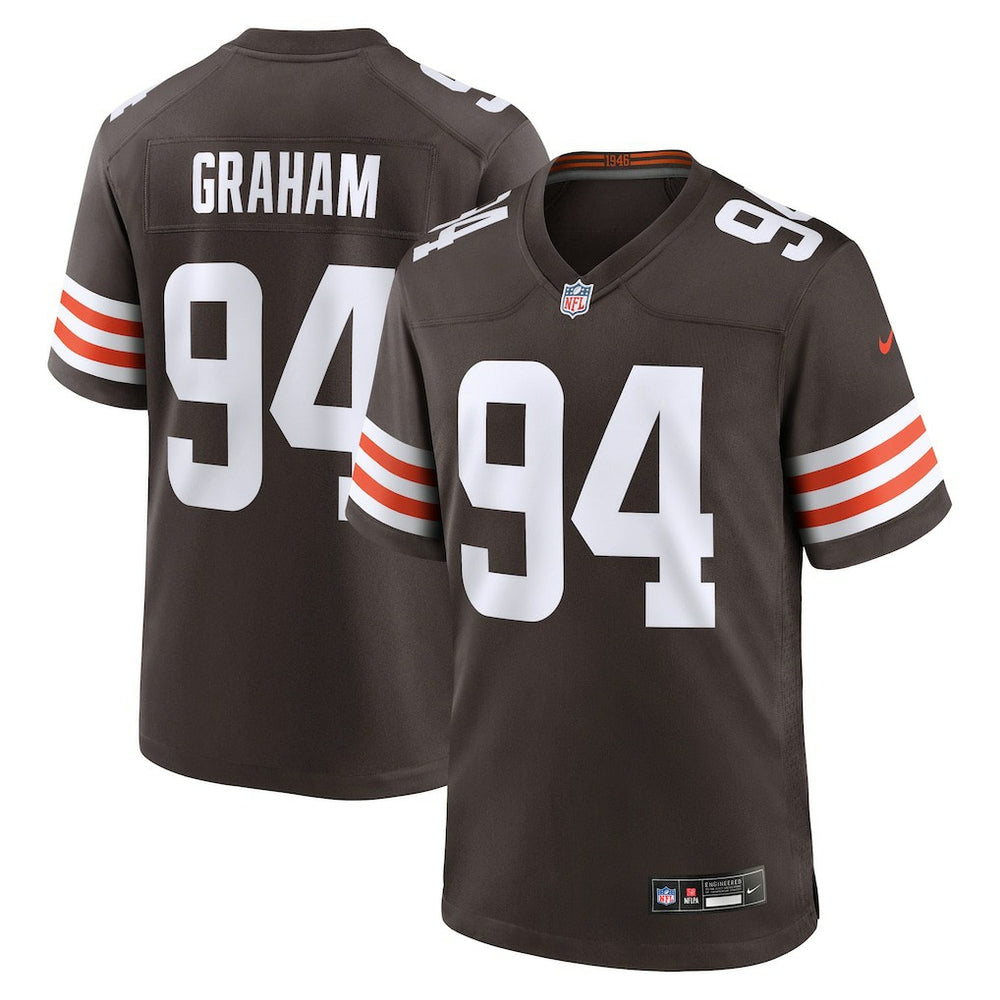 NFL Mason Graham Cleveland Browns 2025 NFL Draft First Round Pick Game Jersey - Brown