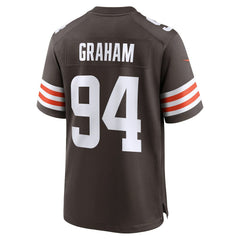 NFL Mason Graham Cleveland Browns 2025 NFL Draft First Round Pick Game Jersey - Brown