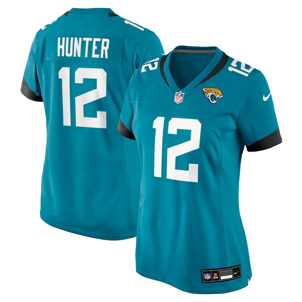 NFL Travis Hunter Jacksonville Jaguars Women's 2025 NFL Draft First Round Pick Team Game Player Jersey - Teal