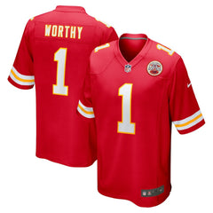NFL Xavier Worthy Kansas City Chiefs Player Game Jersey - Red