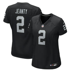 NFL Ashton Jeanty Las Vegas Raiders Women's 2025 NFL Draft First Round Pick Team Game Jersey - Black