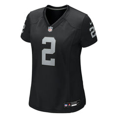 NFL Ashton Jeanty Las Vegas Raiders Women's 2025 NFL Draft First Round Pick Team Game Jersey - Black