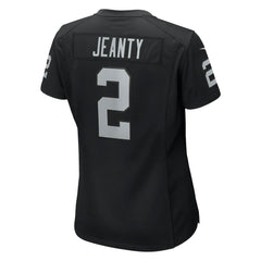 NFL Ashton Jeanty Las Vegas Raiders Women's 2025 NFL Draft First Round Pick Team Game Jersey - Black