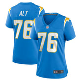Joe Alt Los Angeles Chargers Women's 2024 NFL Draft First Round Pick Player Game Jersey Powder Blue