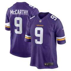 NFL J.J. McCarthy Minnesota Vikings Player Game Jersey - Purple