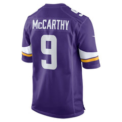 NFL J.J. McCarthy Minnesota Vikings Player Game Jersey - Purple