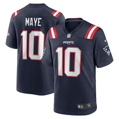 NFL Drake Maye New England Patriots Player Game Jersey - Navy