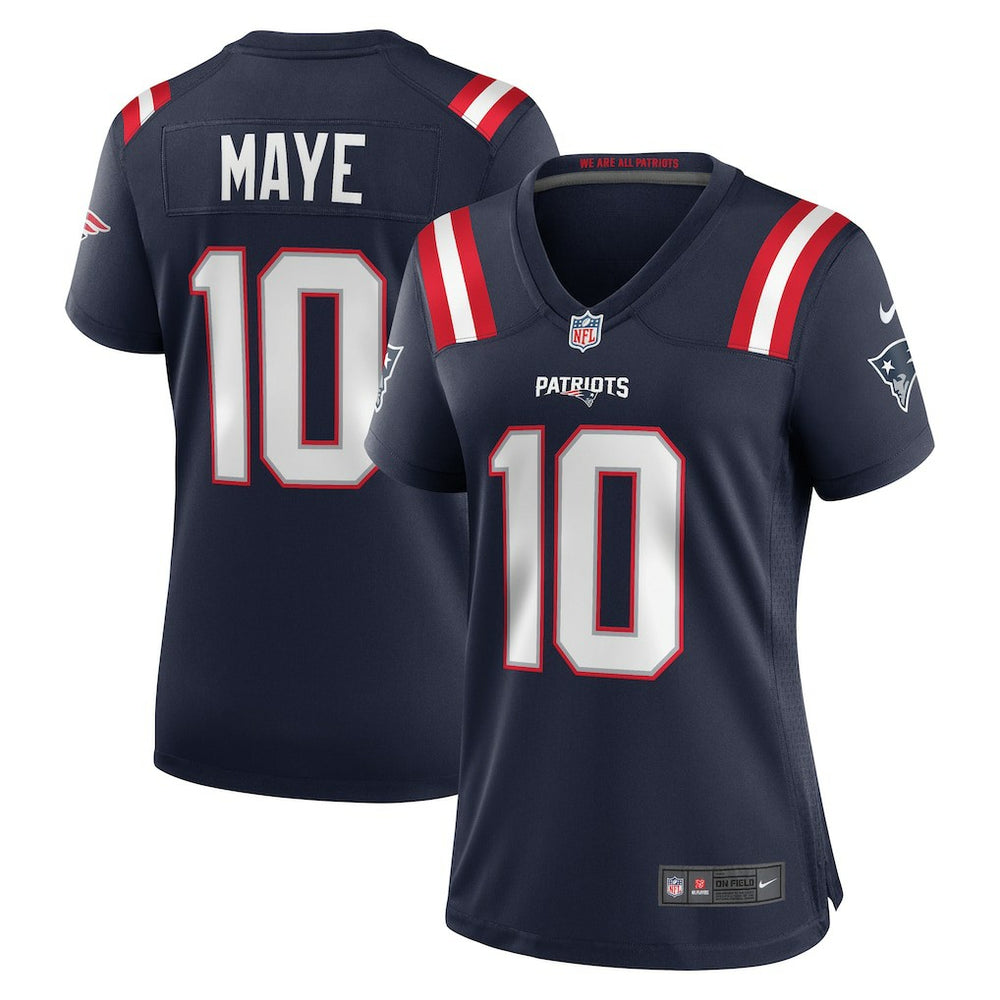 NFL Drake Maye New England Patriots Women's Player Game Jersey - Navy