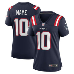 NFL Drake Maye New England Patriots Women's Player Game Jersey - Navy