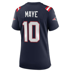 NFL Drake Maye New England Patriots Women's Player Game Jersey - Navy