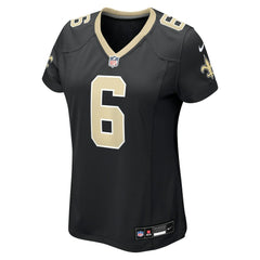 NFL Tyler Shough New Orleans Saints Women's Game Jersey - Black