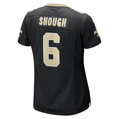 NFL Tyler Shough New Orleans Saints Women's Game Jersey - Black