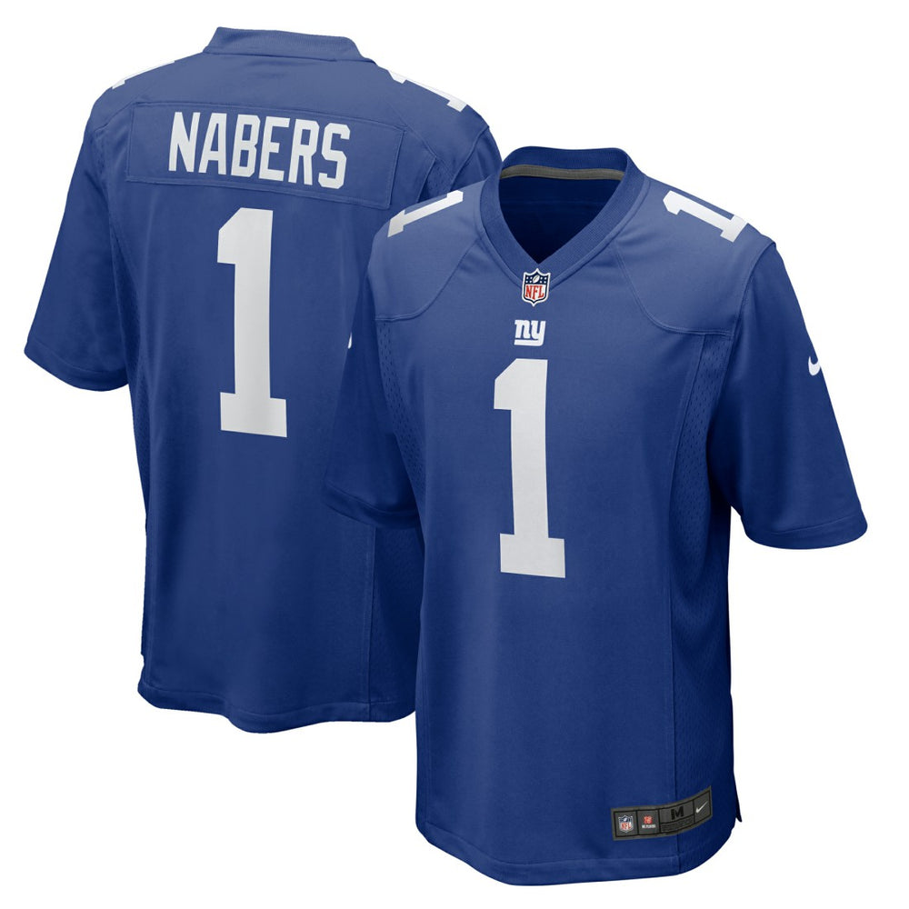 NFL Malik Nabers New York Giants Player Game Jersey - Royal