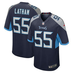 NFL JC Latham Tennessee Titans Player Game Jersey - Navy