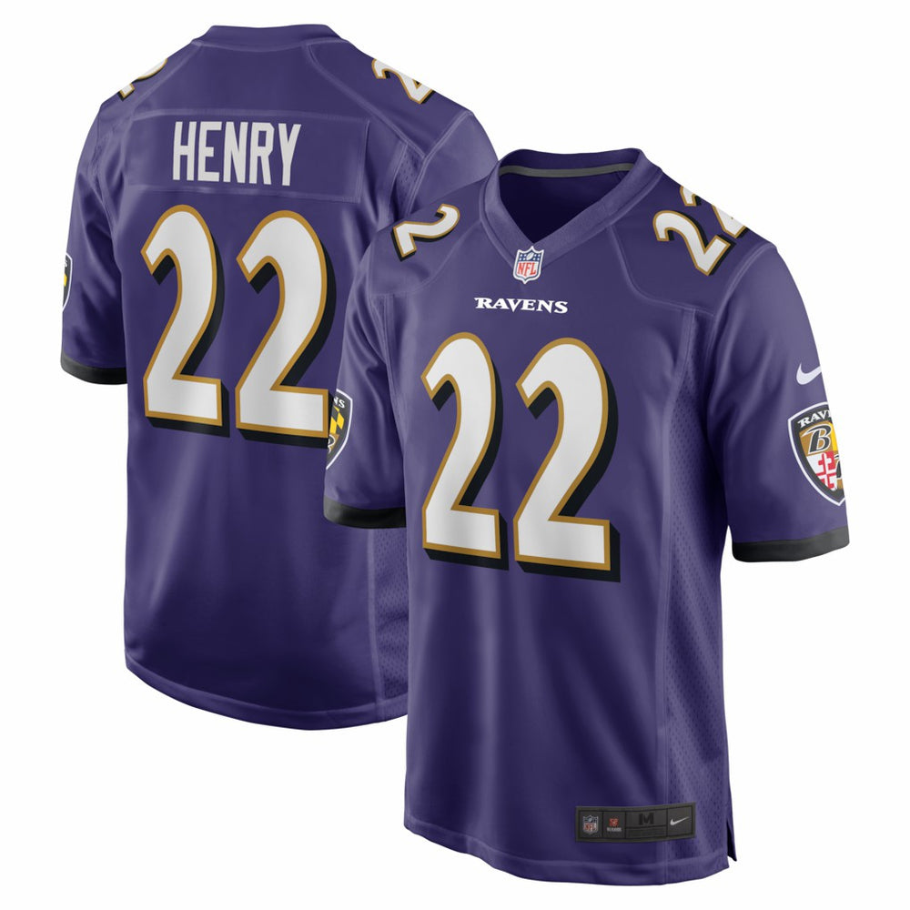 NFL Derrick Henry Baltimore Ravens Game Player Jersey - Purple