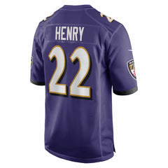 NFL Derrick Henry Baltimore Ravens Game Player Jersey - Purple