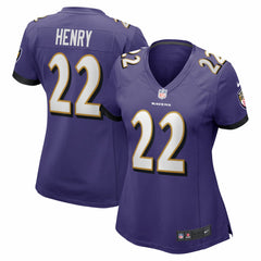 NFL Derrick Henry Baltimore Ravens Women's Game Player Jersey - Purple