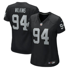 NFL Christian Wilkins Las Vegas Raiders Women's Team Game Jersey - Black