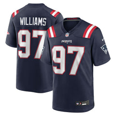 NFL Milton Williams New England Patriots Game Player Jersey - Navy