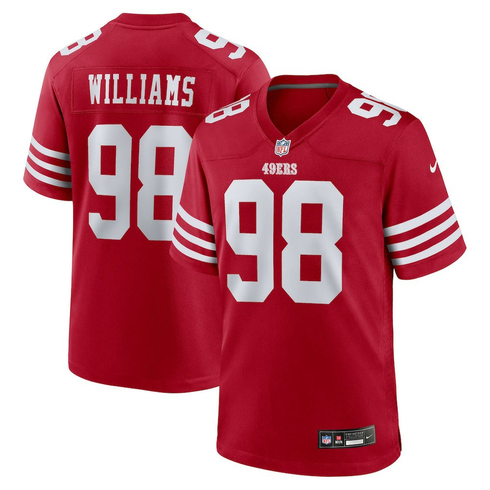 NFL Mykel Williams San Francisco 49ers 2025 NFL Draft First Round Pick Game Jersey - Scarlet