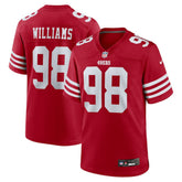 NFL Mykel Williams San Francisco 49ers 2025 NFL Draft First Round Pick Game Jersey - Scarlet
