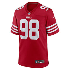 NFL Mykel Williams San Francisco 49ers 2025 NFL Draft First Round Pick Game Jersey - Scarlet
