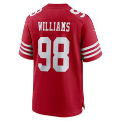 NFL Mykel Williams San Francisco 49ers 2025 NFL Draft First Round Pick Game Jersey - Scarlet