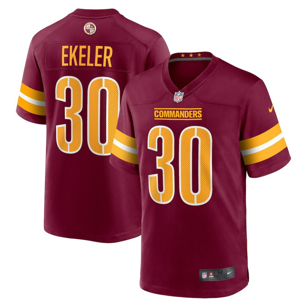 NFL Austin Ekeler Washington Commanders Game Player Jersey - Burgundy