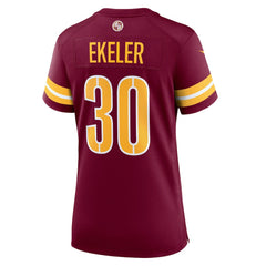 Austin Ekeler Washington Commanders Women's Game Player Jersey Burgundy