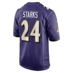 NFL Malaki Starks Baltimore Ravens 2025 NFL Draft First Round Pick Game Jersey - Purple