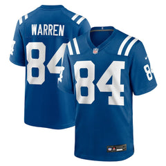 NFL Tyler Warren Indianapolis Colts 2025 NFL Draft First Round Pick Game Jersey - Royal
