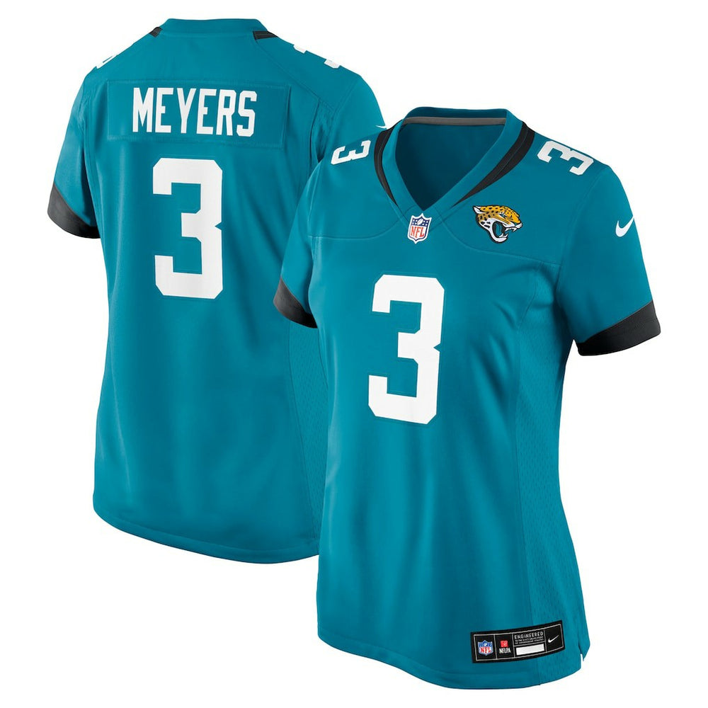 NFL Jakobi Meyers Jacksonville Jaguars Women's Team Game Jersey - Teal