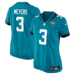 NFL Jakobi Meyers Jacksonville Jaguars Women's Team Game Jersey - Teal