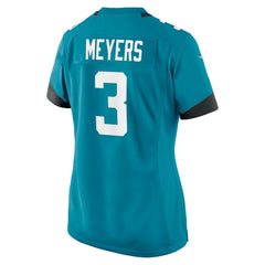 NFL Jakobi Meyers Jacksonville Jaguars Women's Team Game Jersey - Teal