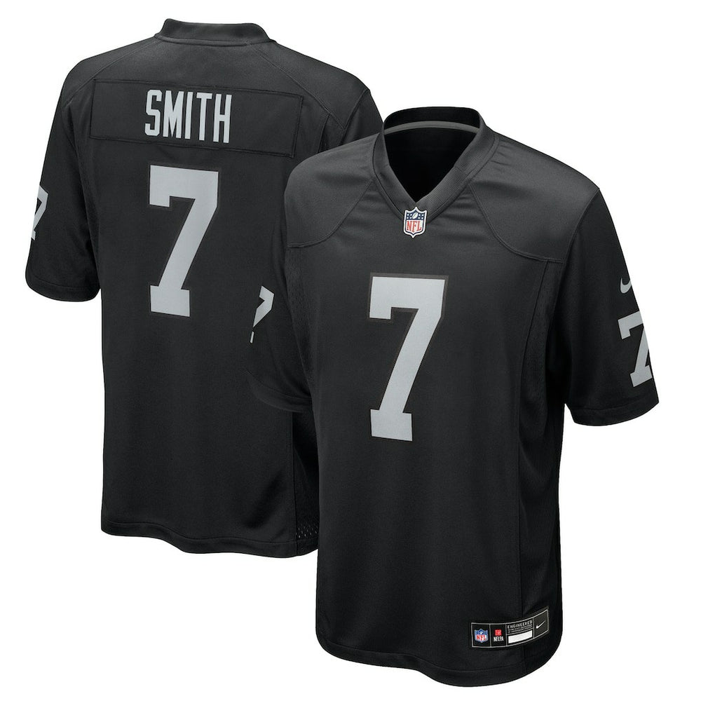 NFL Geno Smith Las Vegas Raiders Game Player Jersey - Black