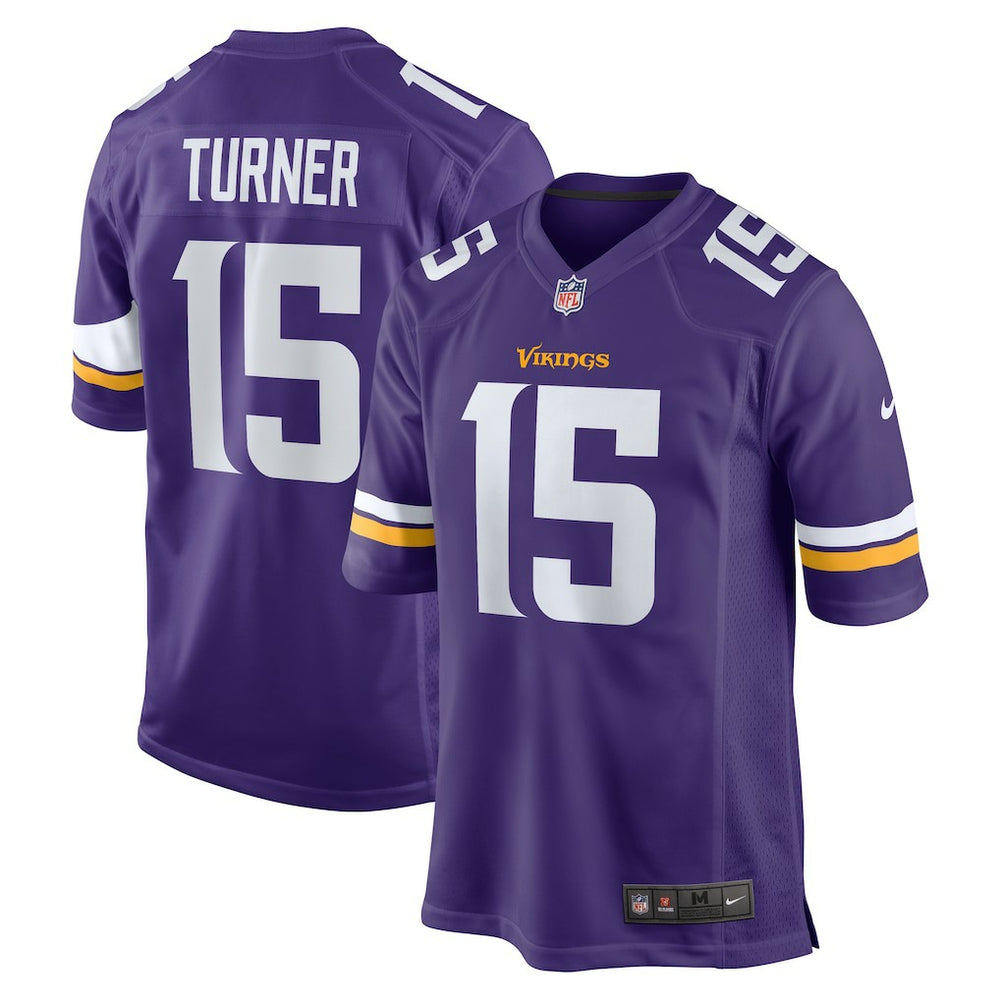 NFL Dallas Turner Minnesota Vikings Player Game Jersey - Purple