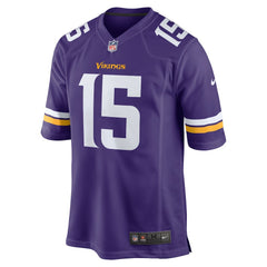 NFL Dallas Turner Minnesota Vikings Player Game Jersey - Purple