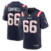 NFL Will Campbell New England Patriots 2025 NFL Draft First Round Pick Game Jersey - Navy