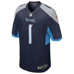 NFL Cameron Ward Tennessee Titans 2025 NFL Draft First Round Pick Alternate Game Jersey - Navy