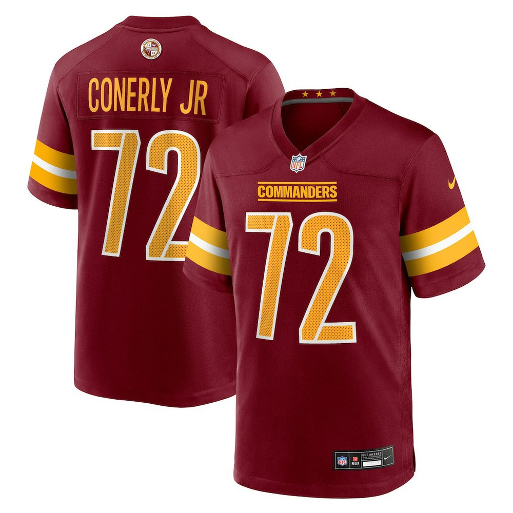 NFL Josh Conerly Jr. Washington Commanders 2025 NFL Draft First Round Pick Game Jersey - Burgundy