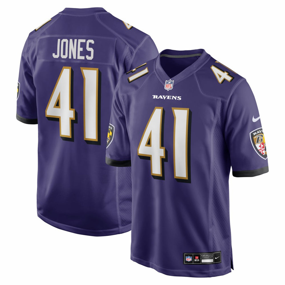 NFL Dre'Mont Jones Baltimore Ravens Team Game Jersey - Purple