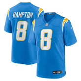NFL Omarion Hampton Los Angeles Chargers 2025 NFL Draft First Round Pick Game Jersey - Powder Blue