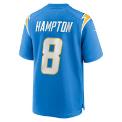 NFL Omarion Hampton Los Angeles Chargers 2025 NFL Draft First Round Pick Game Jersey - Powder Blue