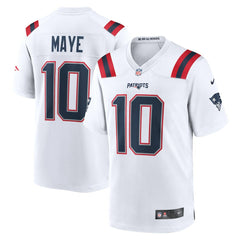 NFL Drake Maye New England Patriots Player Game Jersey - White