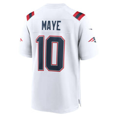 NFL Drake Maye New England Patriots Player Game Jersey - White