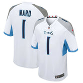 NFL Cameron Ward Tennessee Titans 2025 NFL Draft First Round Pick Game Jersey - White