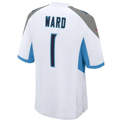 NFL Cameron Ward Tennessee Titans 2025 NFL Draft First Round Pick Game Jersey - White