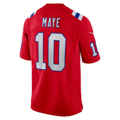 NFL Drake Maye New England Patriots Player Game Jersey - Red