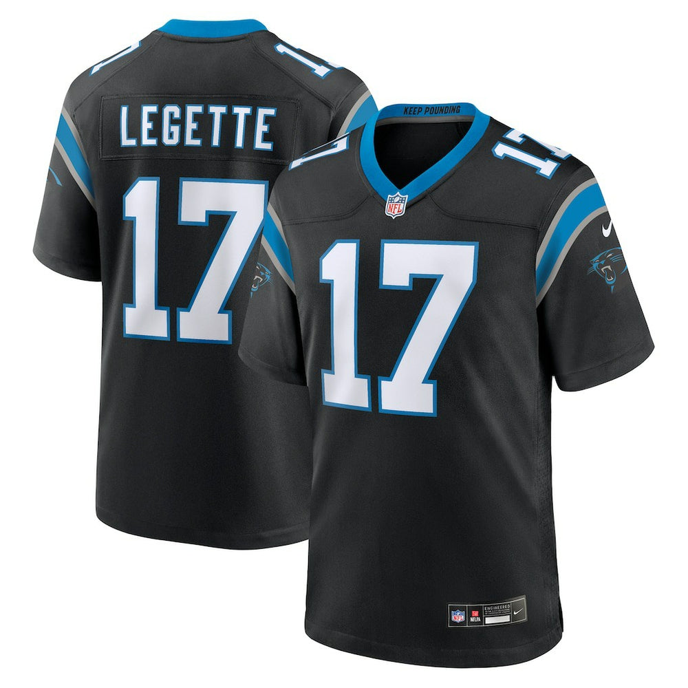 NFL Xavier Legette Carolina Panthers 2024 NFL First Round Pick Game Player Jersey - Black